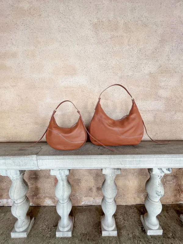 Potenza Grained Leather Large Hobo Bag*ATP Atelier Best Sale